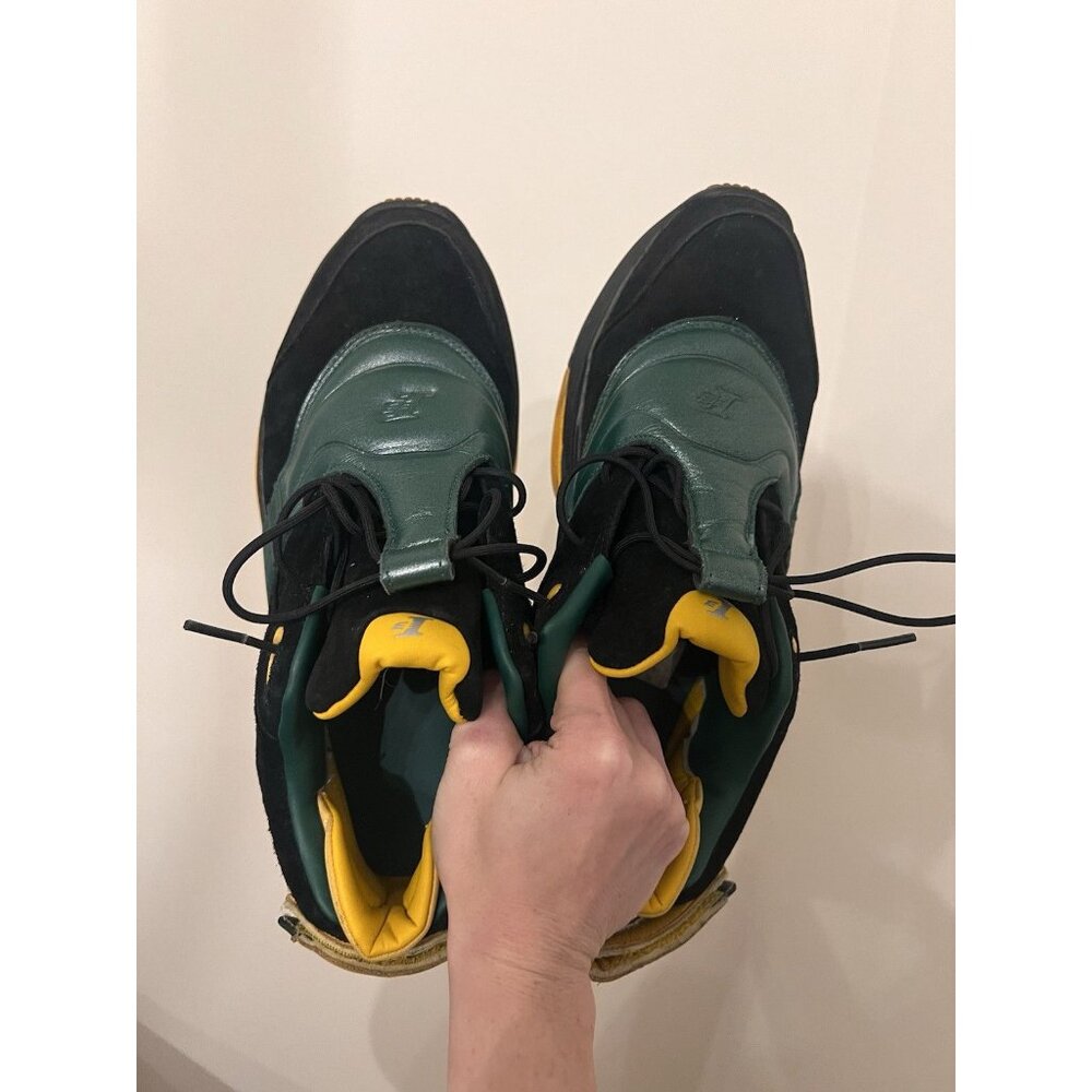 Reebok Answer V Bethel High School Size 10 Sneakers Shoes Green Black - Picture 3 of 6